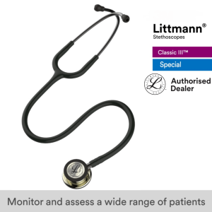 Littmann Classic III 27 Inch #5861, (Black Tube Champagne Finish)