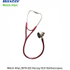 Welch Allyn 5079-322 Harvey DLX Stethoscopes,  Triple Head, 28" Burgundy + Welch Allyn Pocket LED Diagnostic Set  – Black (92871-BLACK) - Image 3