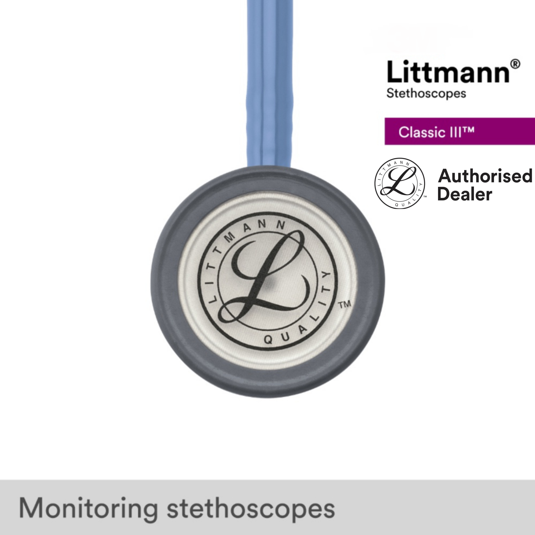 Littmann Classic III Stethoscope 27in 5630 Ceil Blue - Image 3