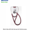 Welch Allyn 5079-322 Harvey DLX Stethoscopes,  Triple Head, 28" Burgundy + Welch Allyn Pocket LED Diagnostic Set  – Black (92871-BLACK) - Image 4
