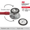 3M Littmann Cardiology IV Stethoscope 27in 6170 Burgundy Tube Mirror Chestpiece - Image 3