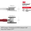 3M Littmann Cardiology IV Stethoscope 27in 6170 Burgundy Tube Mirror Chestpiece - Image 4