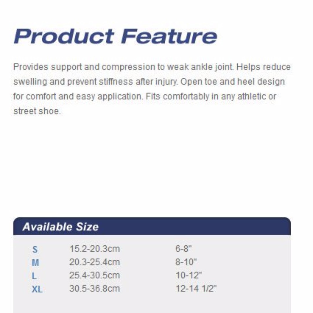 LP Ankle Support LP704 (Sz:S/M/L) - Image 3