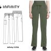 Pre-Order! Cherokee Infinity Straight Leg Drawstring Pants 1123A (Women)