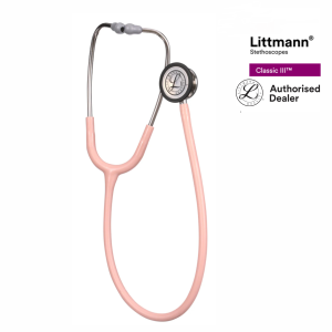 Littmann stethoscope Champagne Rose tube (new Satin material), Standard-Finish Chestpiece, Classic III 5910C