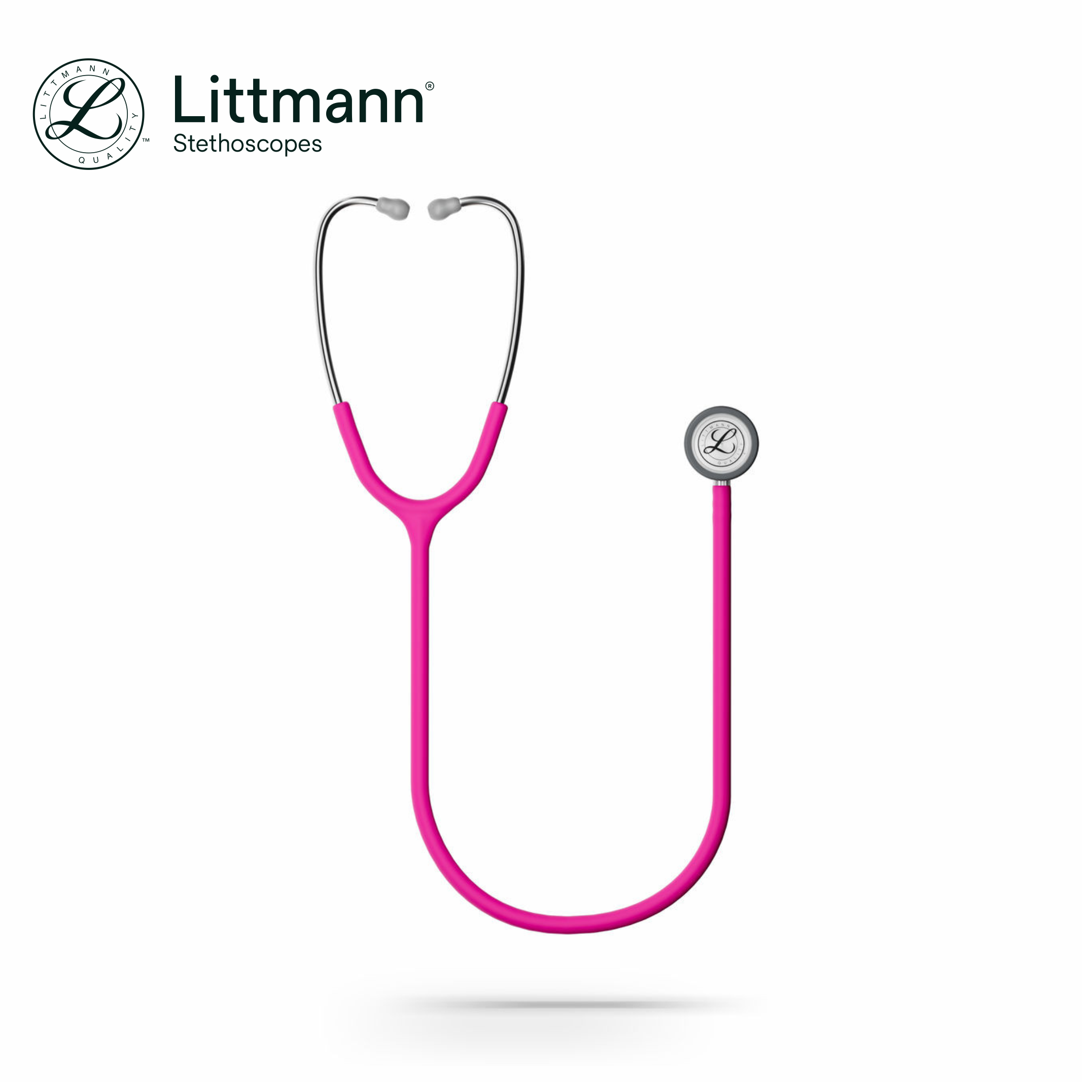 Littmann Classic III Stethoscope, 5648C, Stainless-finish Chestpiece, Satin-finish Raspberry Tube - Image 8