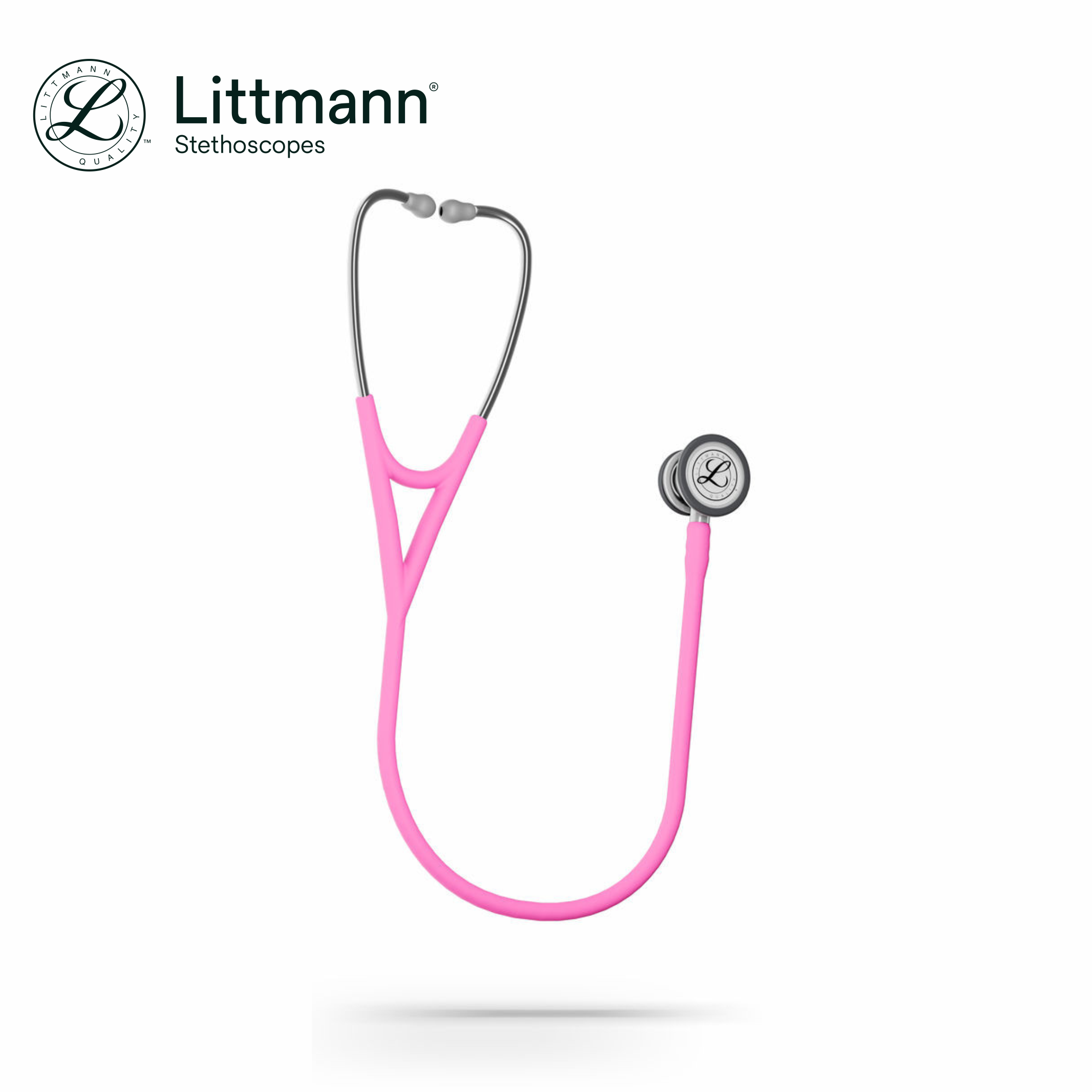 Littmann Cardiology IV Stethoscope, 6159C, Stainless-finish Chestpiece, Satin-finish Rose Pink Tube - Image 4