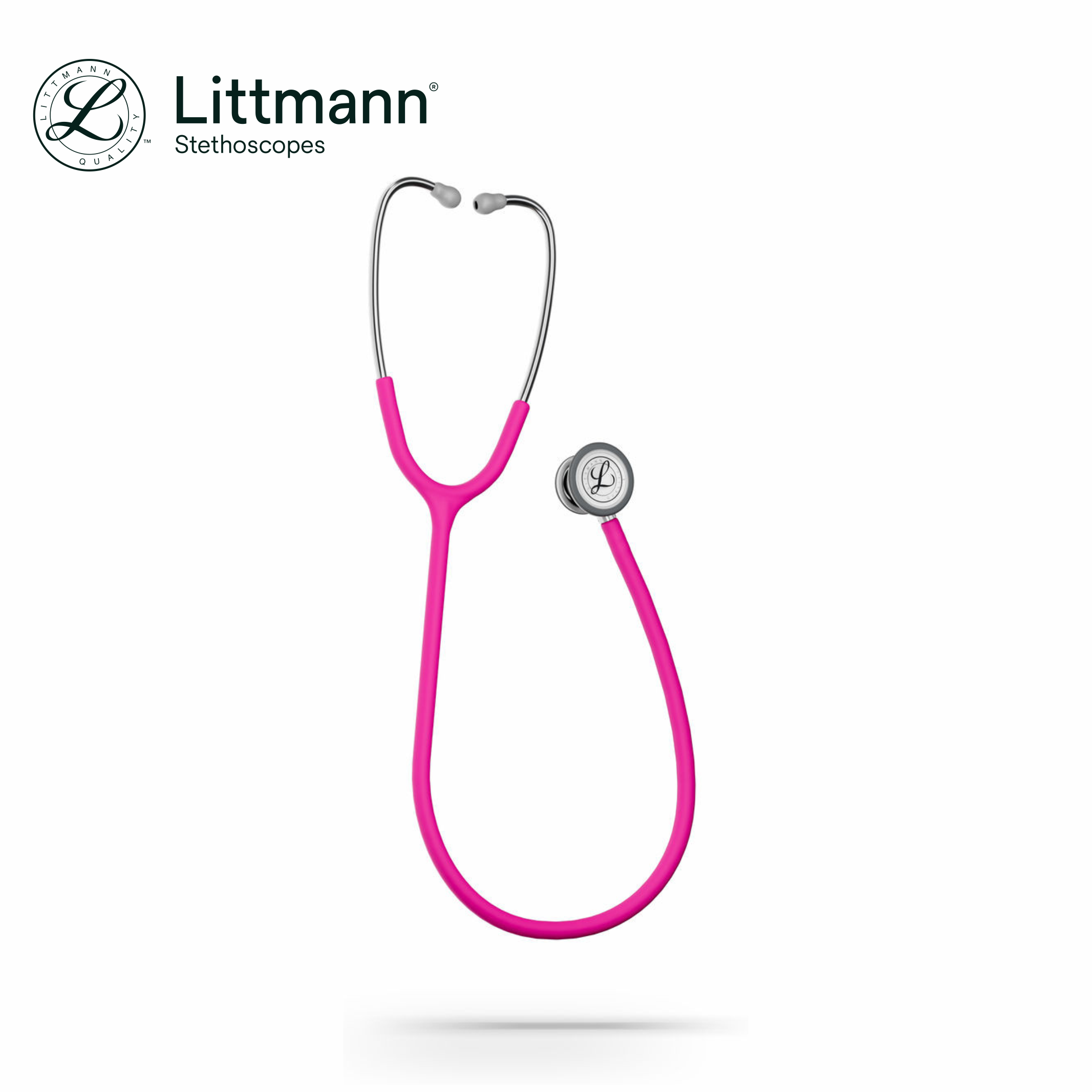 Littmann Classic III Stethoscope, 5648C, Stainless-finish Chestpiece, Satin-finish Raspberry Tube - Image 9