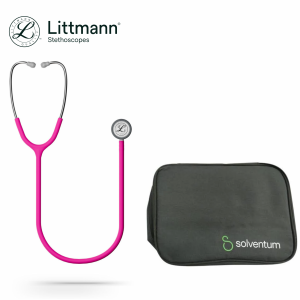 Littmann Classic III Stethoscope, 5648C, Stainless-finish Chestpiece, Satin-finish Raspberry Tube (Free Pouch Exclusive at E-Store)