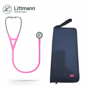 Littmann Cardiology IV Stethoscope, 6159C, Stainless-finish Chestpiece, Satin-finish Rose Pink Tube (Free Pouch Exclusive at E-Store)