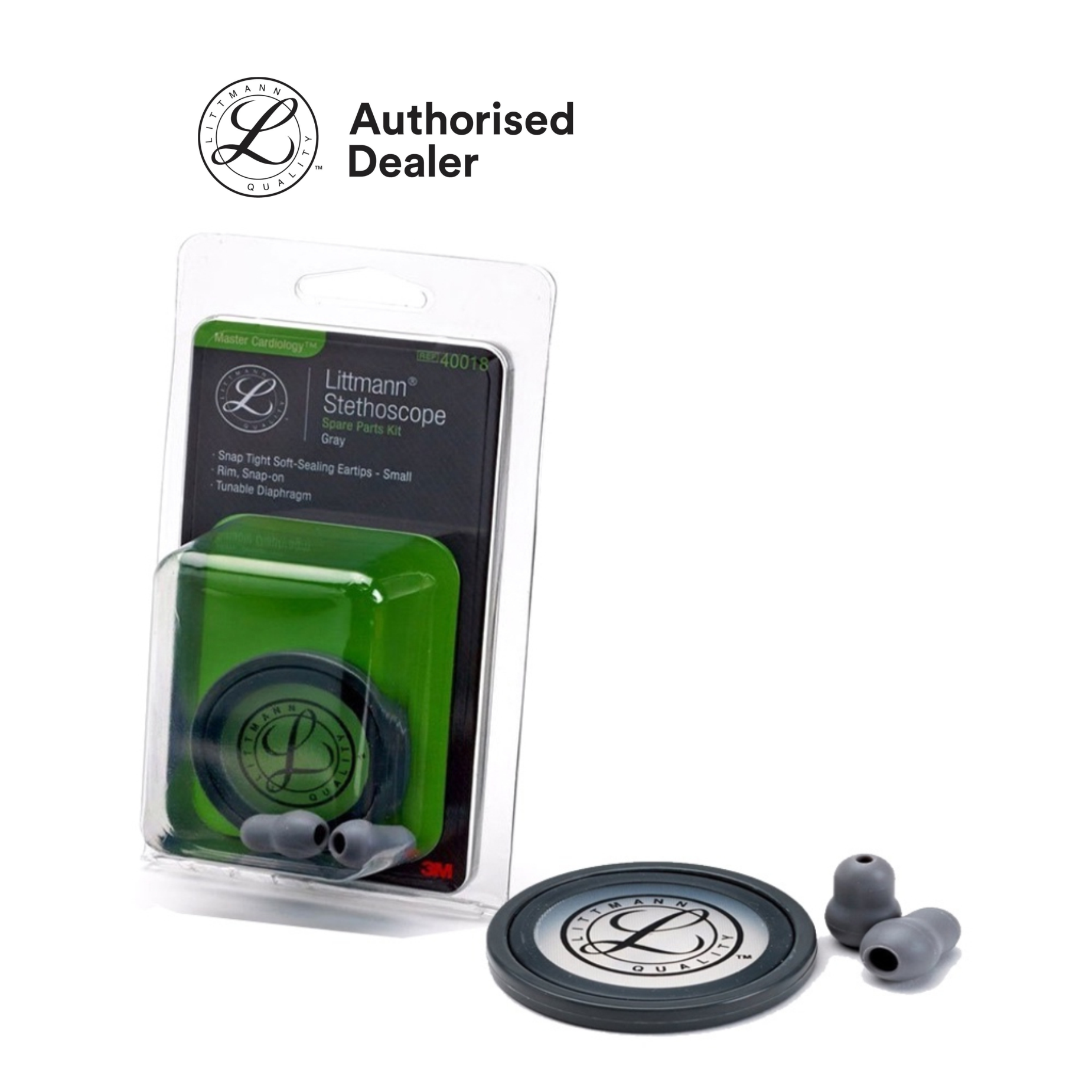 Littmann Spare Part Kits Master Cardiology - Gray 40018 - Image 4