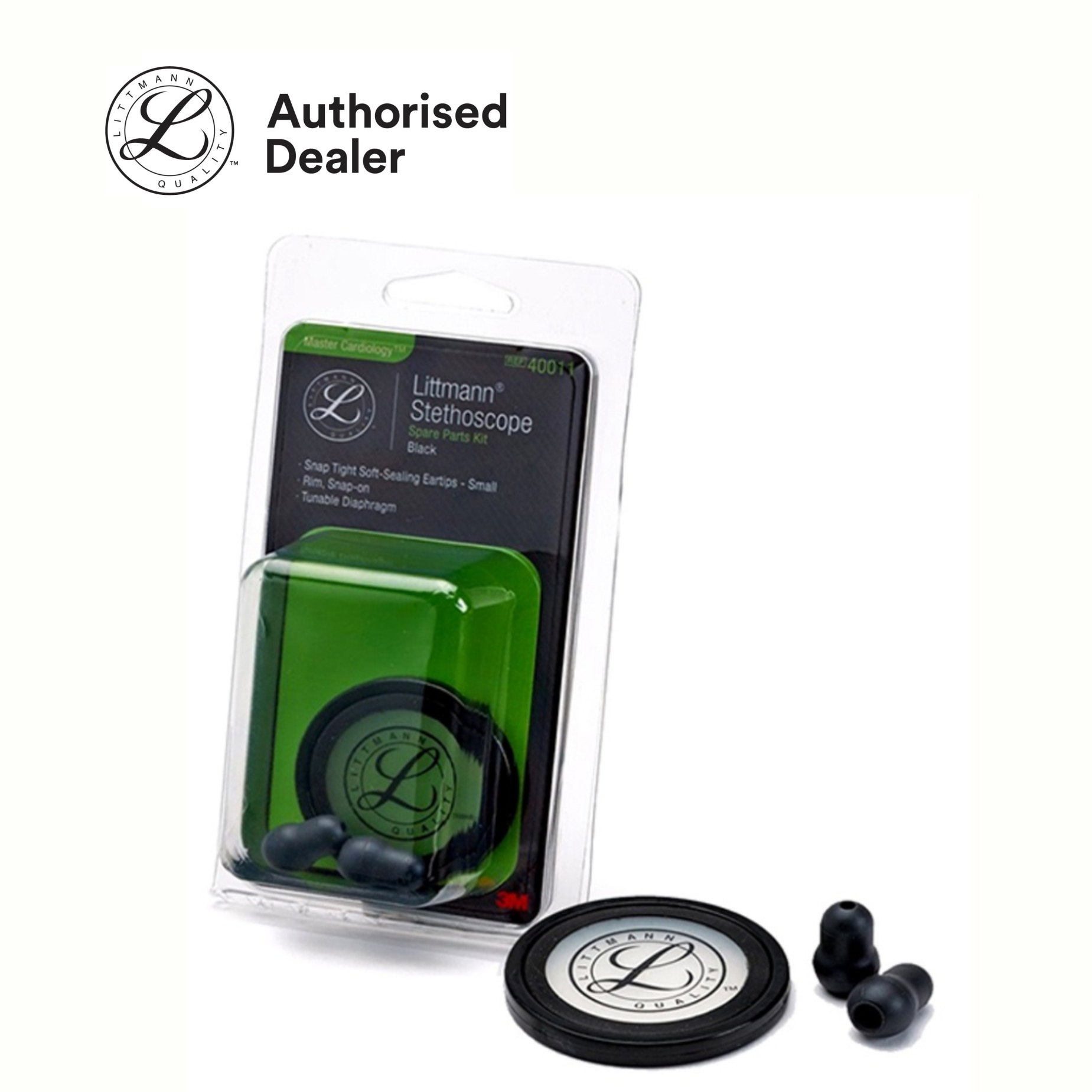 Littmann Spare Parts Kit Master Cardiology - Black 40011 - Image 4